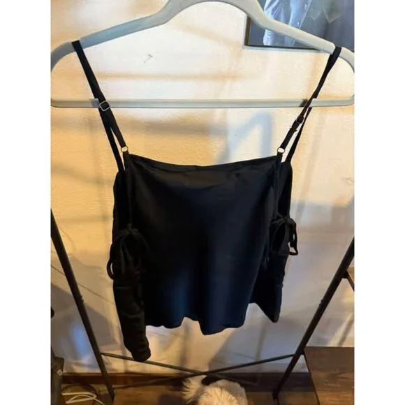 Womens Satin Tank Top - Wild Fable™ Black XXL - Picture 2 of 4